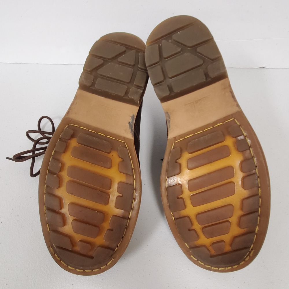 Dr Martens Doc Mens Tristan Boots Size 11 Chocolate Brown Leather Combat Lace Up - Picture 7 of 12
